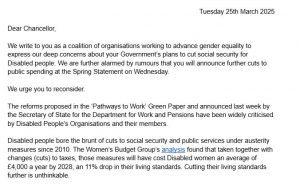 Letter to Rachel Reeves