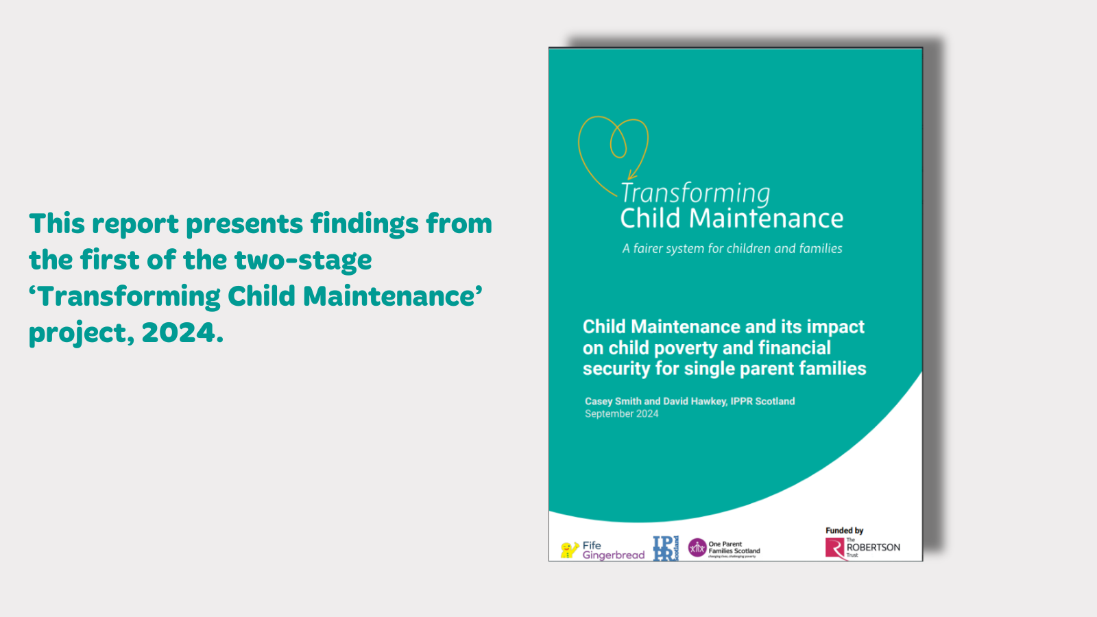 Interim transforming child maintenance report, September 2024